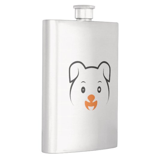 かわいい子犬 フラスク (右)