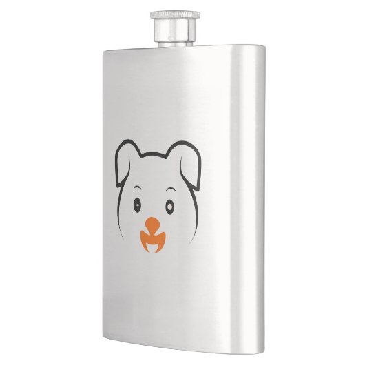 かわいい子犬 フラスク (左)
