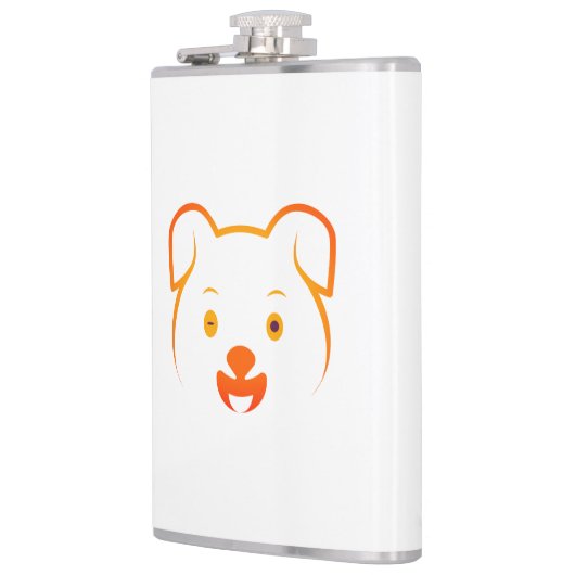 かわいい子犬 フラスク (左)