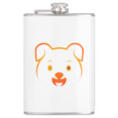 かわいい子犬 フラスク (正面)