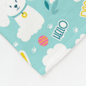 かわいい子犬 フリースブランケット (角)