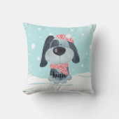 かわいい子犬、ベビー クッション (正面)