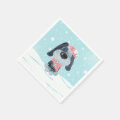 かわいい子犬、ベビー スタンダードカクテルナプキン (角)