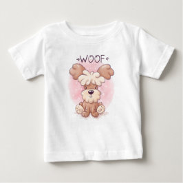 かわいい子犬 ベビーTシャツ
