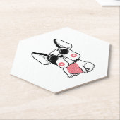 かわいい子犬 ペーパーコースター (アングル)