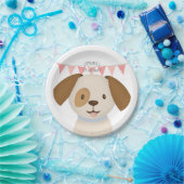 かわいい子犬 ペーパープレート (パーティー)