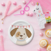 かわいい子犬 ペーパープレート (パーティー)
