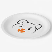 かわいい子犬 ペーパープレート (アングル)