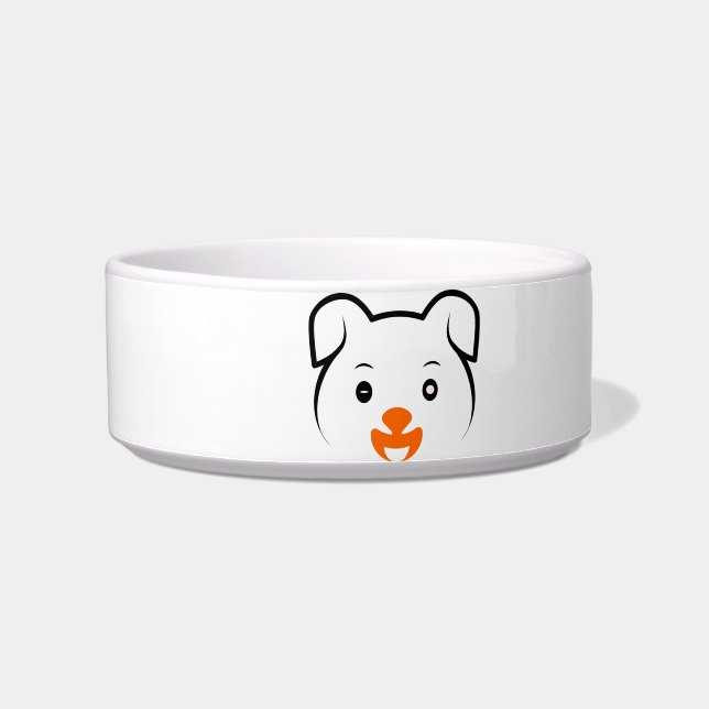 かわいい子犬 ボウル (左)