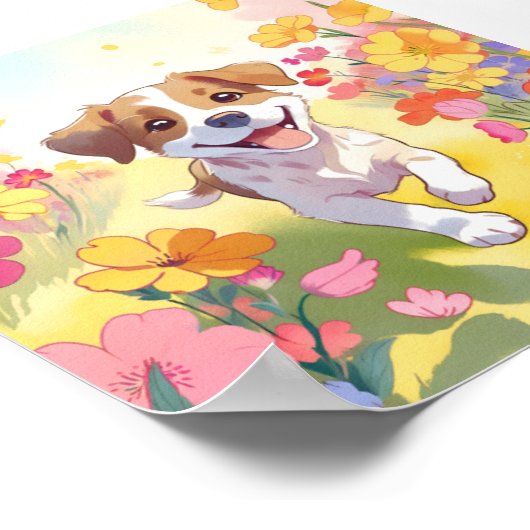 かわいい子犬 ポスター (角)