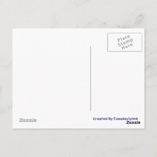 かわいい子犬 ポストカード (裏面)