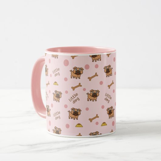 かわいい子犬 マグカップ (正面左)
