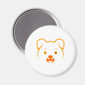 かわいい子犬 マグネット (正面/裏面)
