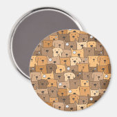 かわいい子犬 マグネット (正面/裏面)