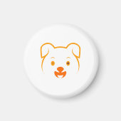 かわいい子犬 マグネット (正面)