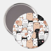 かわいい子犬 マグネット (正面/裏面)