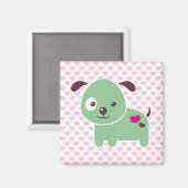 かわいい子犬 マグネット (正面/裏面)