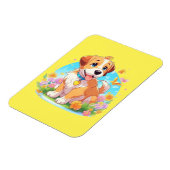 かわいい子犬 マグネット (左側)