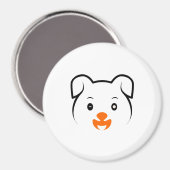 かわいい子犬 マグネット (正面/裏面)