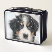 かわいい子犬 メタルランチボックス (裏面)