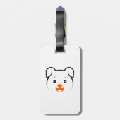かわいい子犬 ラゲッジタグ (裏面縦)