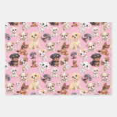 かわいい子犬 ラッピングペーパーシート (正面)