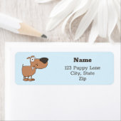 かわいい子犬 ラベル (インサイチュ)