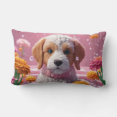 かわいい子犬 – ランバークッション (裏面)