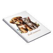 かわいい子犬/子猫 ノートブック (右側)