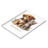 かわいい子犬/子猫 ノートブック (左側)