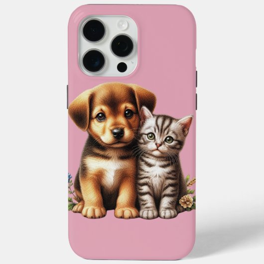 かわいい子犬/子猫 Case-Mate iPhoneケース (裏面)