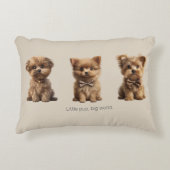 かわいい子犬 | 愛らしい愛犬家 アクセントクッション (正面)