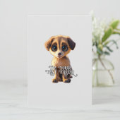 かわいい子犬 招待状 (スタンド正面)