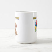 かわいい子犬「最高の相棒」デザイン コーヒーマグカップ (中央)