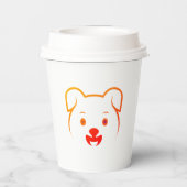 かわいい子犬 紙コップ (裏面)