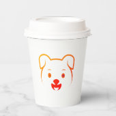 かわいい子犬 紙コップ (正面)