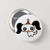 かわいい子犬 缶バッジ (正面&裏面)