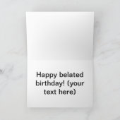 かわいい子犬 – 自分のギフトを作成 カード (内部)