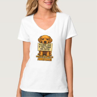 かわいい子犬、面白い犬好きの名言 Tシャツ
