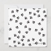 かわいい子犬（骨付き） 招待状 (裏面)