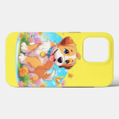 かわいい子犬 Case-Mate iPhoneケース (裏面 (横))