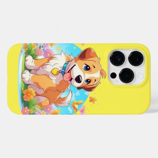 かわいい子犬 Case-Mate iPhoneケース (裏面 (横))