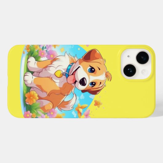 かわいい子犬 Case-Mate iPhoneケース (裏面 (横))