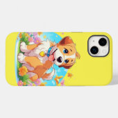 かわいい子犬 Case-Mate iPhoneケース (裏面 (横))