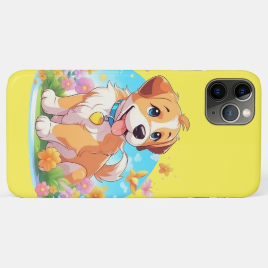 かわいい子犬 Case-Mate iPhoneケース (裏面(横))