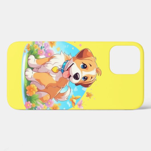 かわいい子犬 Case-Mate iPhoneケース (裏面 (横))