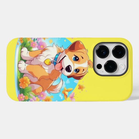 かわいい子犬 Case-Mate iPhoneケース (裏面 (横))
