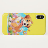 かわいい子犬 Case-Mate iPhoneケース (裏面(横))