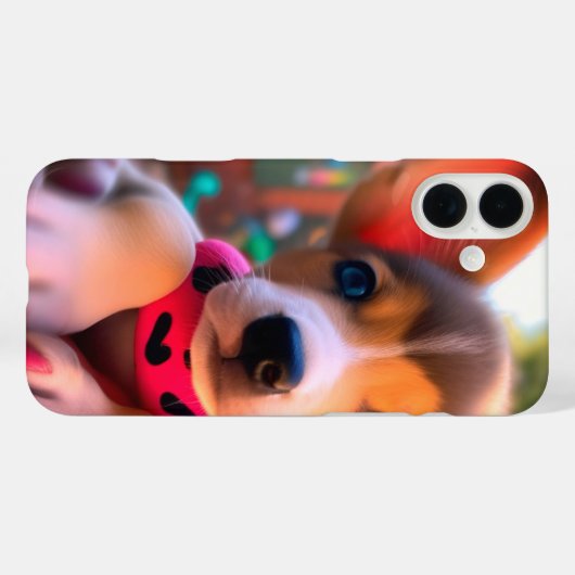 かわいい子犬 Case-Mate iPhoneケース (裏面 (横))