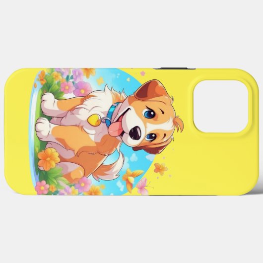 かわいい子犬 Case-Mate iPhoneケース (裏面 (横))